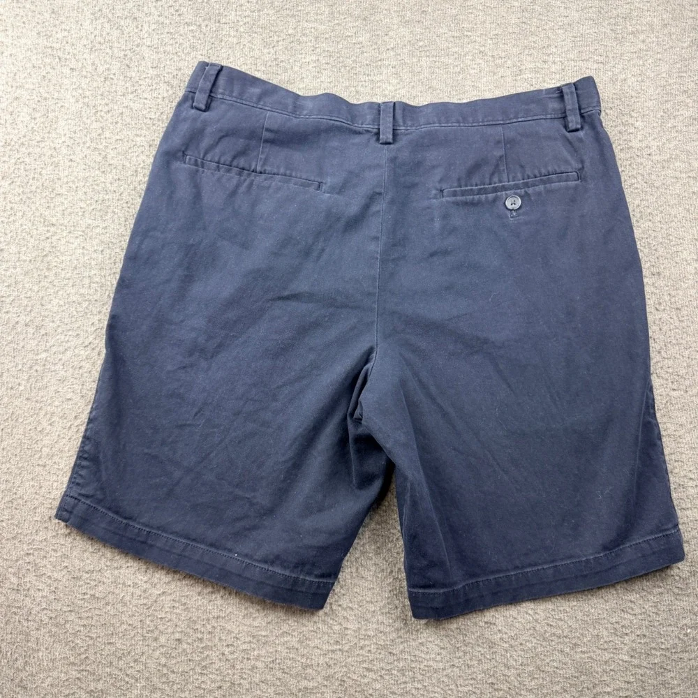 Banana Republic Aiden Short Mens 34 Navy Blue Chino Cotton Stretch Casual Summer